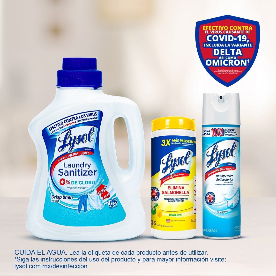 Lysol Te Protege del COVID-19 y la variante Omicron