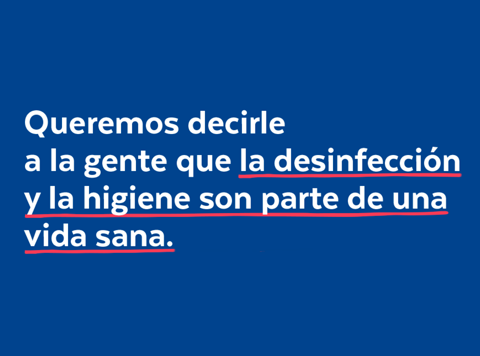 La desinfección y la higiene son parte de una vida sana 